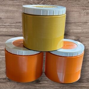 Set of  3 Vintage King-Seeley Thermos Insulated Food Jars - New Old Stock!